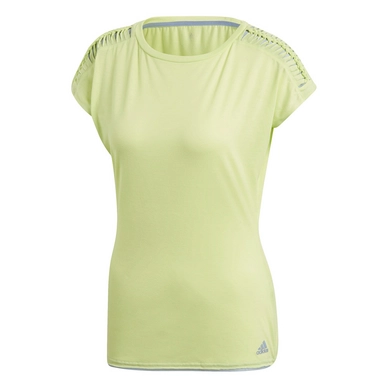 Tennis Shirt Adidas Melbourne Tee Women Semi Frozen Yellow/Chalk Blue