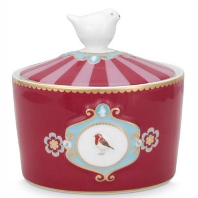 Zuckerdose Pip Studio Love Birds Red Pink 300 ml (4er-Set)