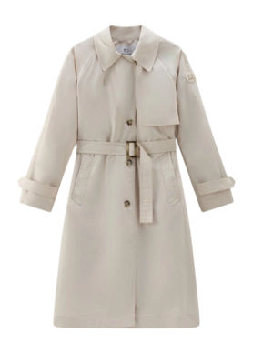 Coat Woolrich Women Summer Trench Light Oak