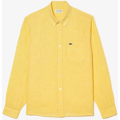 Chemise Lacoste Homme CH5692 Premium Linen Yellow