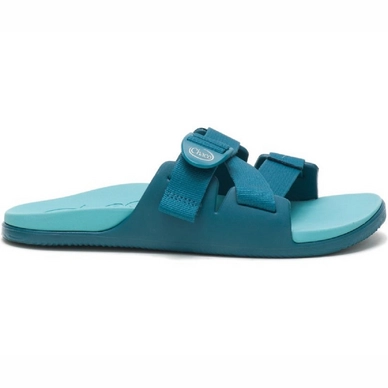 Slipper Chaco Women Chillos Slide Blue Coral