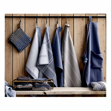 Theedoek Sodahl Check It Out China Blue