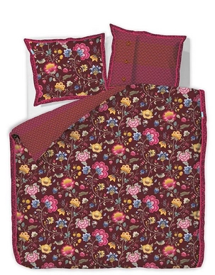 Taies d'oreiller PiP Studio Floral Fantasy Chestnut Percale (50 x 75 cm)