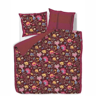 Taies d'oreiller PiP Studio Floral Fantasy Chestnut Percale (65 x 65 cm)