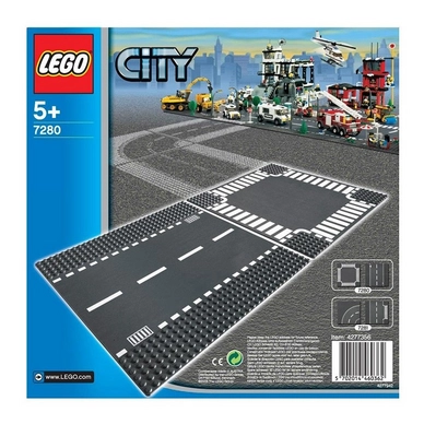 Bouwplaat Lego City Weg En Kruising