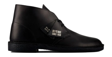 Chaussures à Lacets Clarks Originals Desert Boot Black Polished