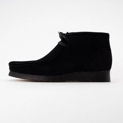 Clarks Originals Men Wallabee Boot Black Suede | Sneaker District