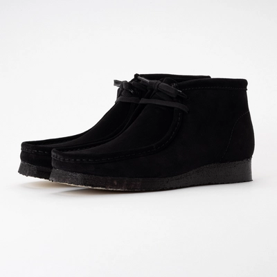 Clarks Originals Men Wallabee Boot Black Suede | Sneaker District