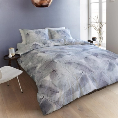 Beddinghouse Ivory Berkeley Bluegrey Dekbedovertrek Katoen