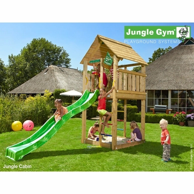 Speeltoren Jungle Gym Jungle Cabin Groen