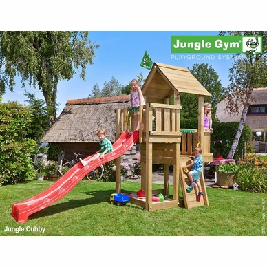 Speeltoren Jungle Gym Jungle Cubby Rood