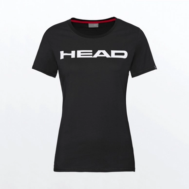 T-Shirt de Tennis HEAD Women Lucy Black Yellow