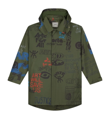 Coat Arte Antwerp Men Art Saves Dark Green