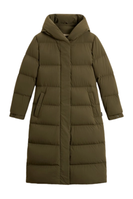 Coat Woolrich Women Cloud Madison Long Coat Dark Green