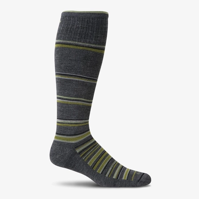Compressiekousen Sockwell Concentric Stripe SW6M Charcoal Heren