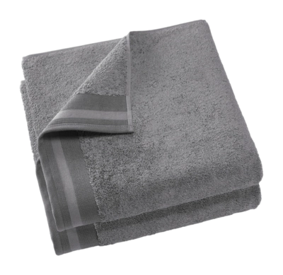 Duschhandtuch De Witte Lietaer Contessa Steel Grey (70 x 140 cm)(2er Set)
