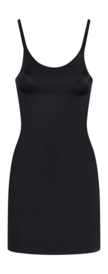Corrective Dress Bye Bra Women Invisible Singlet Dress Black