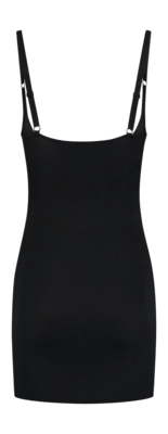 Corrective Dress Bye Bra Women Sculpting Open Bust Dress Black