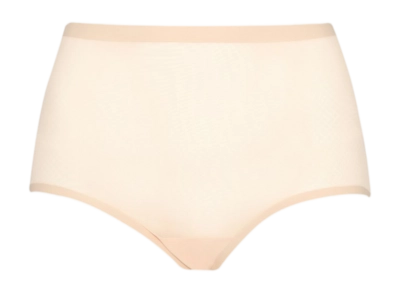 Corrective Underwear Bye Bra Women Forming Tulle Mid Waist Brief Beige