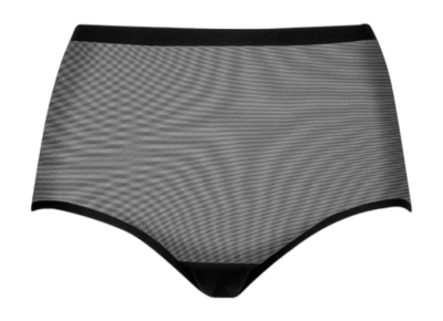 Corrective Underwear Bye Bra Women Forming Tulle Mid Waist Brief Black