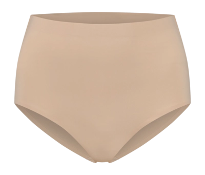 Corrective Underwear Bye Bra Women Invisible Mid Waist Brief Beige