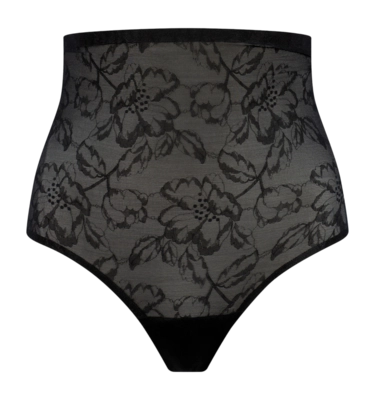 Corrigerend Ondergoed Bye Bra Women Lacy High Waist Shaping Thong Black