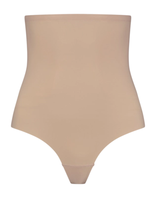 Corrective Underwear Bye Bra Women Sculpting High Waist Thong Beige