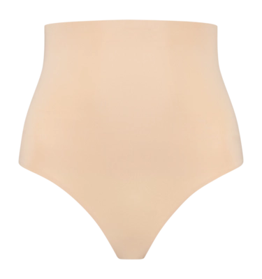 Corrective Underwear Bye Bra Women Waist Control High Waist Thong Beige