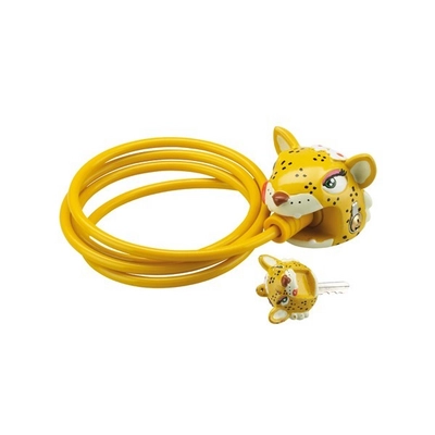 Kabelslot Crazy Safety Leopard 100 Geel