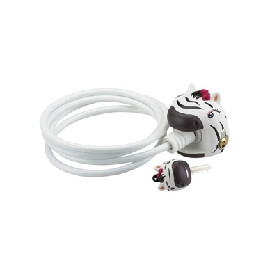 Kabelslot Crazy Safety Zebra 100 Wit