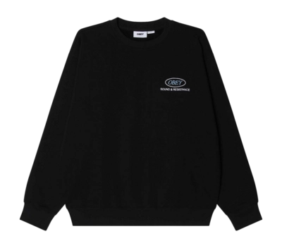 Crewneck Obey Men Obey Sound Black