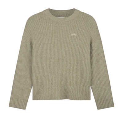Pullover Olaf Hussein Hairy Knitted Crewneck Herren Hemp