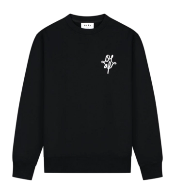 Crewneck Olaf Hussein Monogram Graphic Herren Black