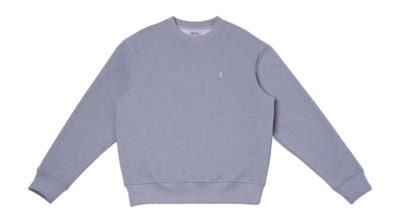 Crewneck Sabbatical Vintage Unisex Script Logo Heather Grey White