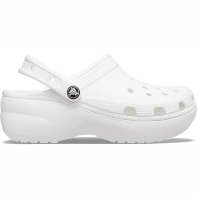 Sandale Crocs Classic Platform Clog White Damen