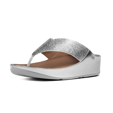 FitFlop Crystall Microfiber Metallic Silver