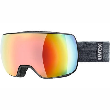 Skibrille Uvex Compact FM Black Mat Rainbow