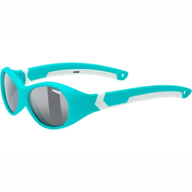 Zonnebril Uvex Sportstyle 510 Turquoise White Mat
