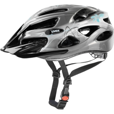 Fietshelm Uvex Onyx Dark Silver Light Blue