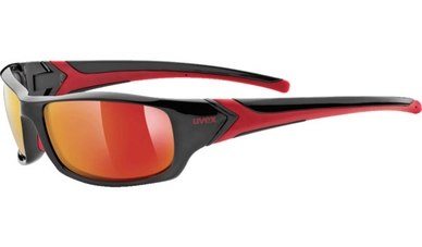 Zonnebril Uvex Sportstyle 211 Black Red Mirror Red