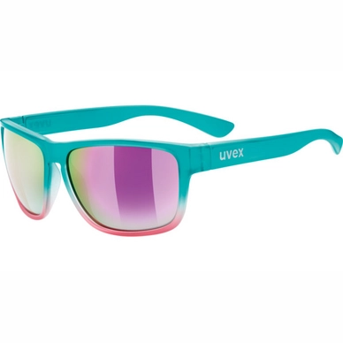 Zonnebril Uvex LGL 36 Turquoise Pink Mirror Pink Dégradé