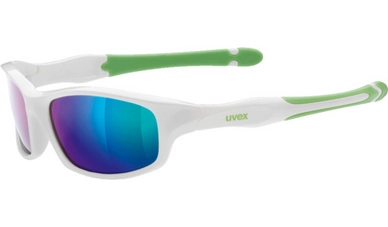 Zonnebril Uvex Sportstyle 507 White Green Mirror Green