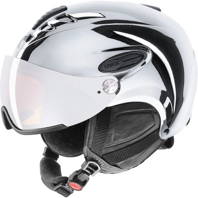 Ski Helmet Uvex Hlmt 300 Visor Chrome Ltd Silver