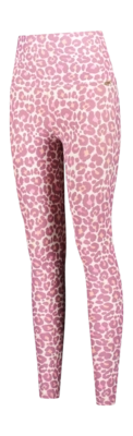 Leggings Deblon Women Classic High Waistband Leopard Dusty Rose