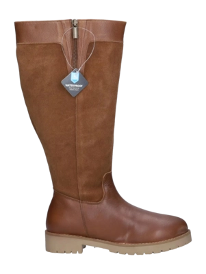 Dameslaars JJ Footwear Melton Cognac Kuitmaat XL