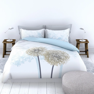 Dekbedovertrek Satin D'or Dandelion Blauw Satijn