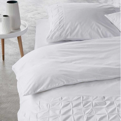 Taies d'oreiller Essenza Ines White Coton (65 x 65 cm)