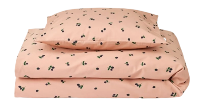 Dekbedovertrek Liewood Carl Adult Printed Bedding Berry / Pale Tuscany