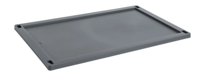 Deksel HAY Colour Crate Lid Plastic Large Charcoal