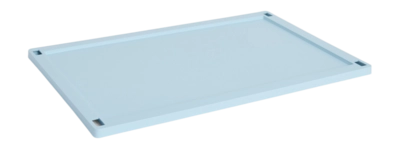 Deksel HAY Colour Crate Lid Plastic Large Soft Blue